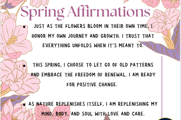 Spring Affirmations (2025)