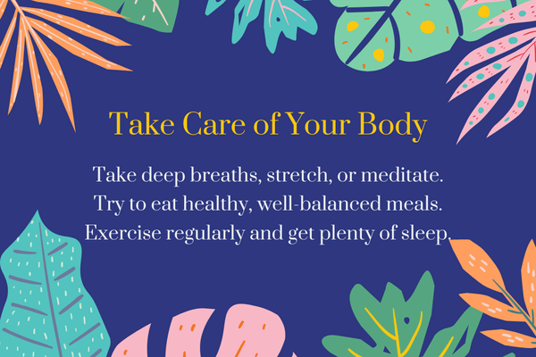 COVID-19 Self-Care Recommendations Instagram Post #3