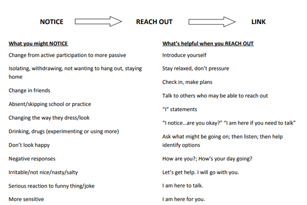 Noticing & Reaching Out to Peers