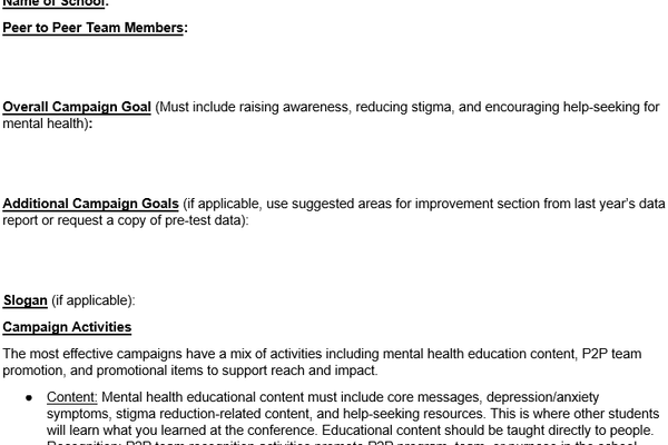 P2P Proposal Template