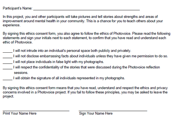 Ethics Consent Form