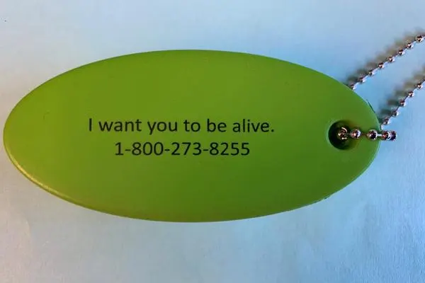 Stress ball keychain